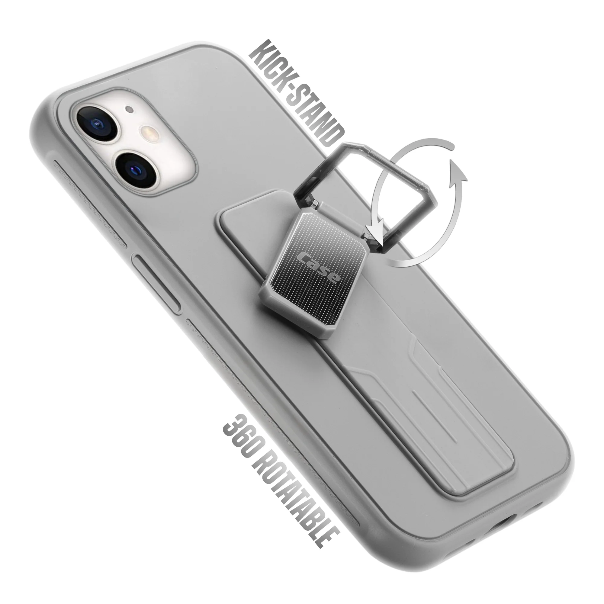 Silicone Case with Kickstand For Apple iPhone 12 - Image 28