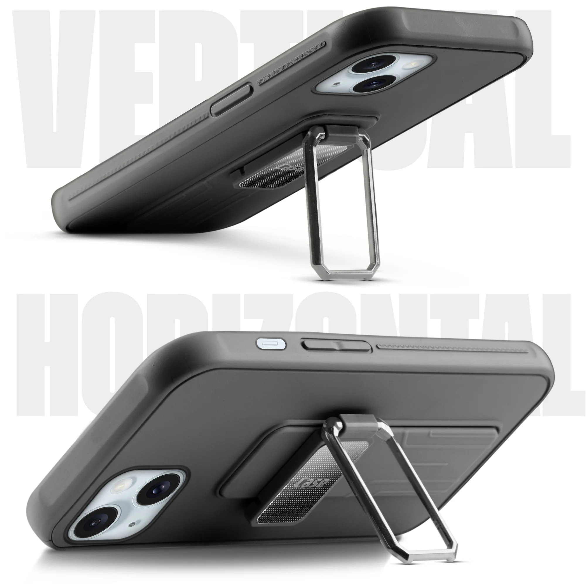 Silicone Case with Kickstand For Apple iPhone 14 - Image 3