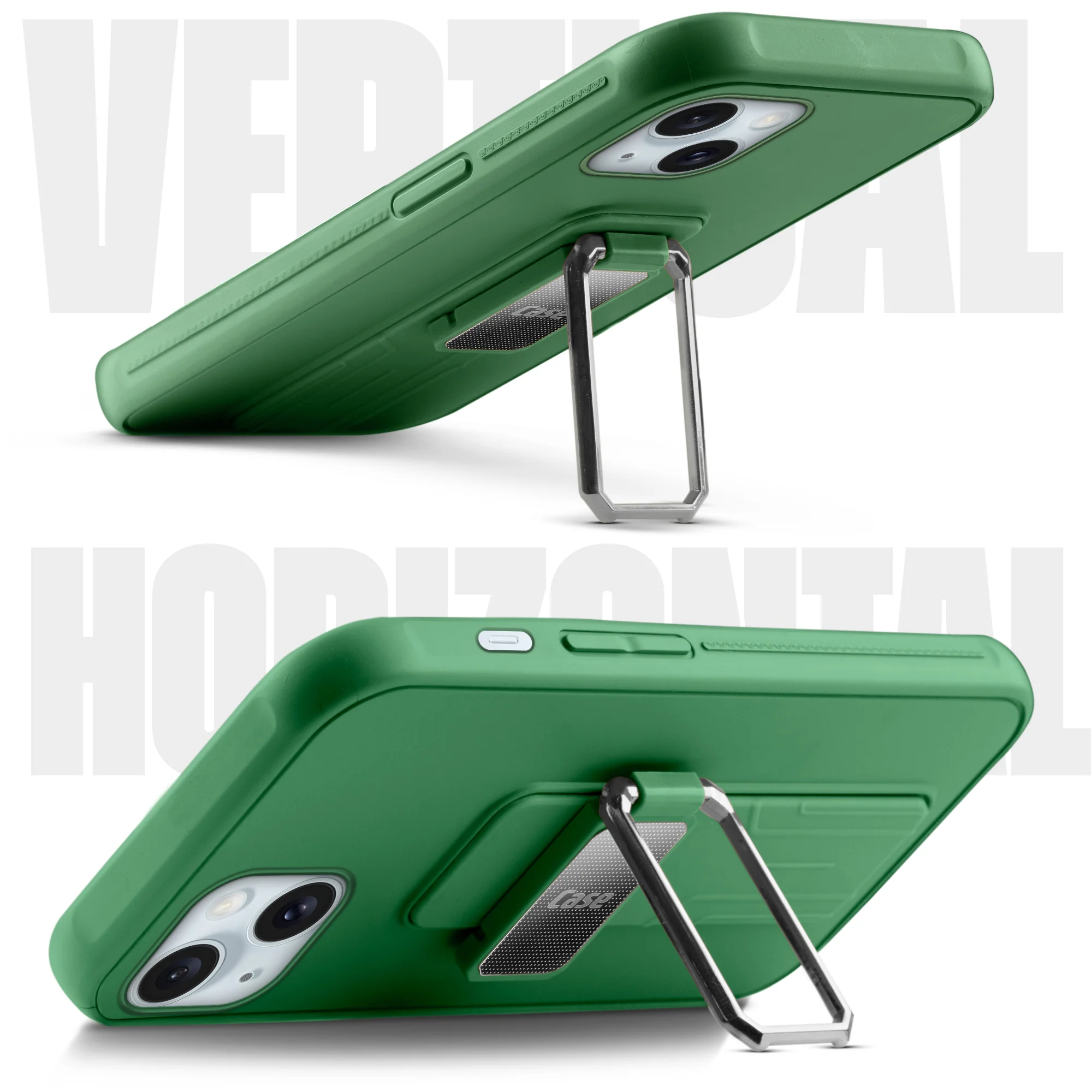 Silicone Case with Kickstand For Apple iPhone 15 - Image 21