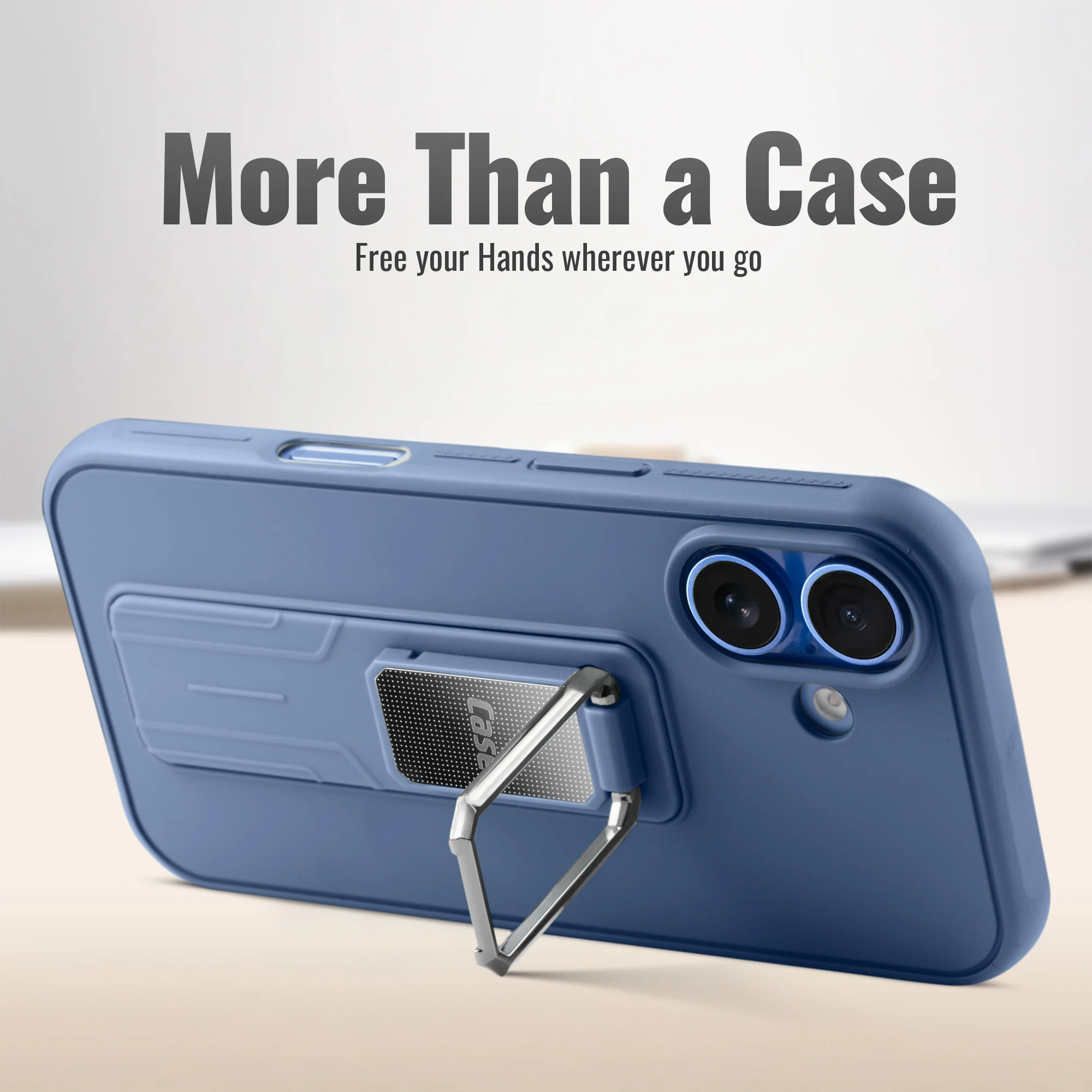 Silicone Case with Kickstand For Apple iPhone 16 - Image 11