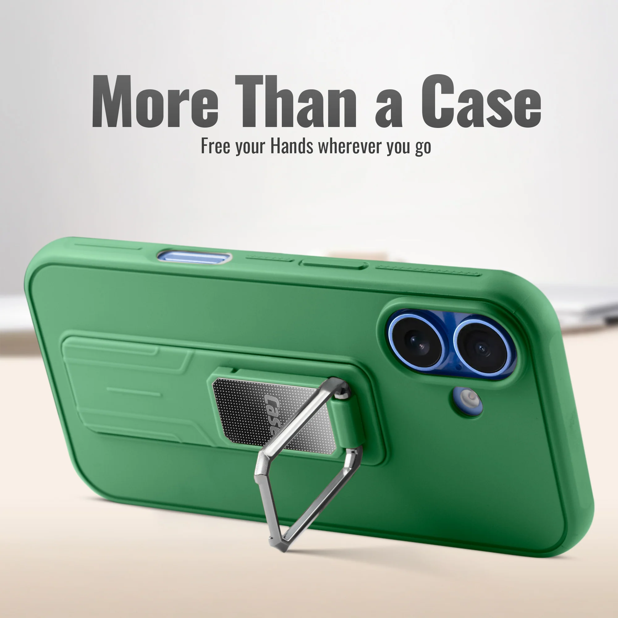 Silicone Case with Kickstand For Apple iPhone 16 - Image 23