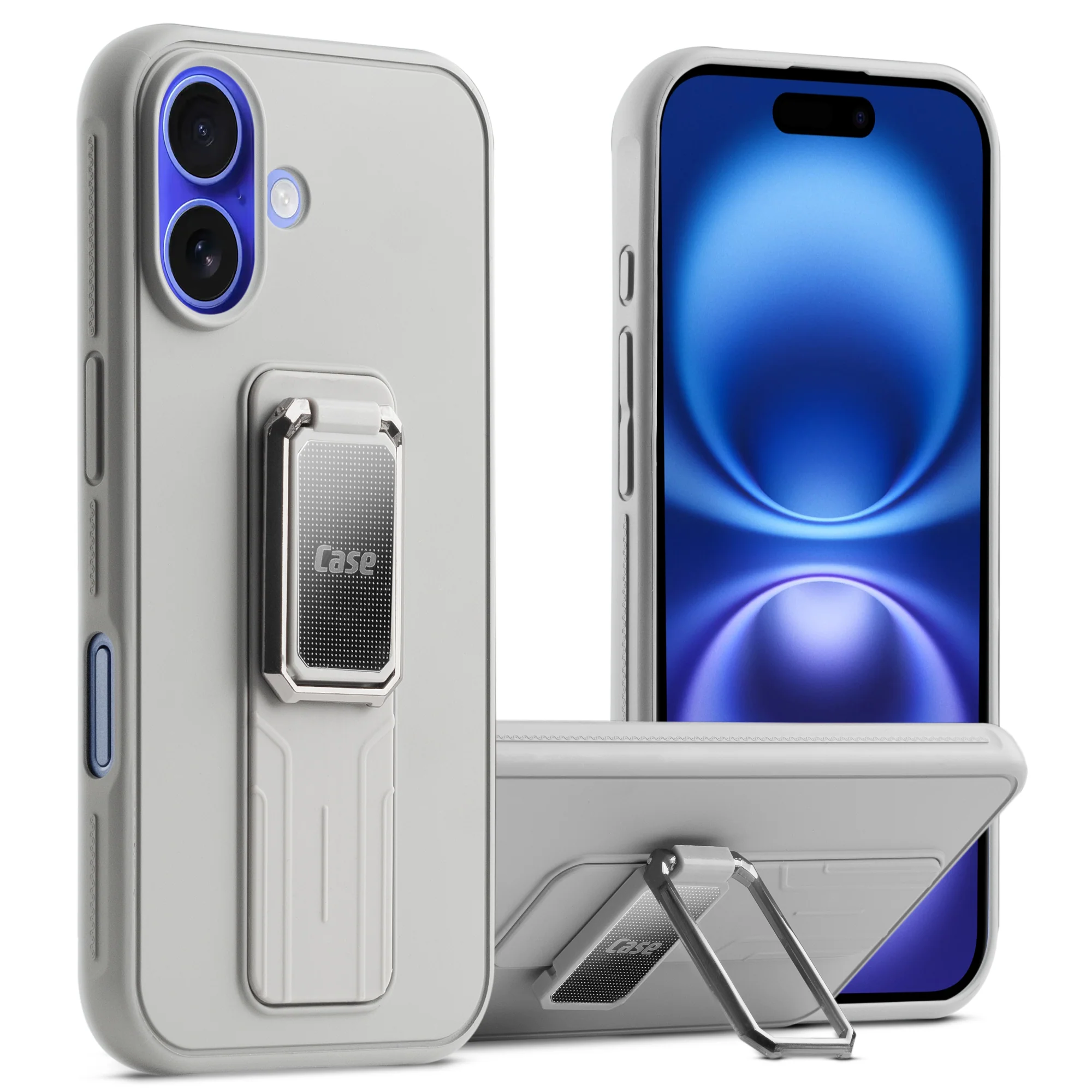 Silicone Case with Kickstand For Apple iPhone 16 - Image 25
