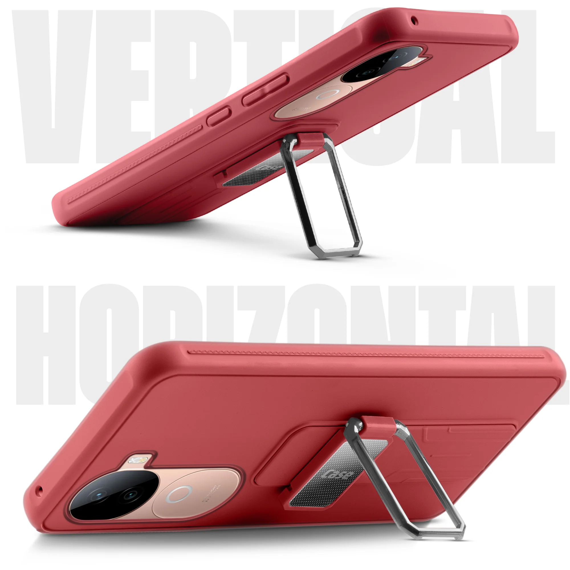 Silicone Case with Kickstand For iQOO Z9s 5G - Image 33