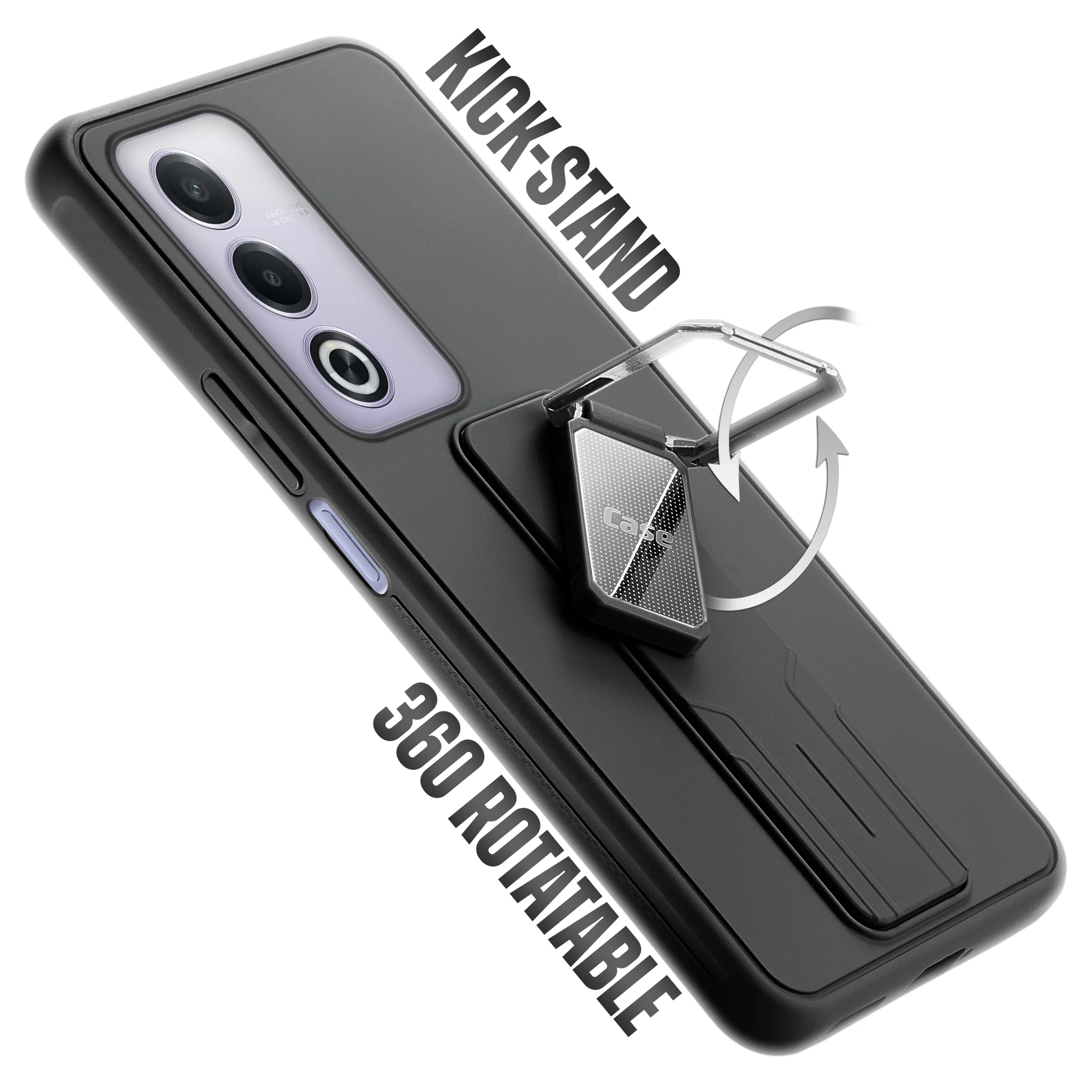 Silicone Case with Kickstand For Oppo A3 Pro 5G - Image 4
