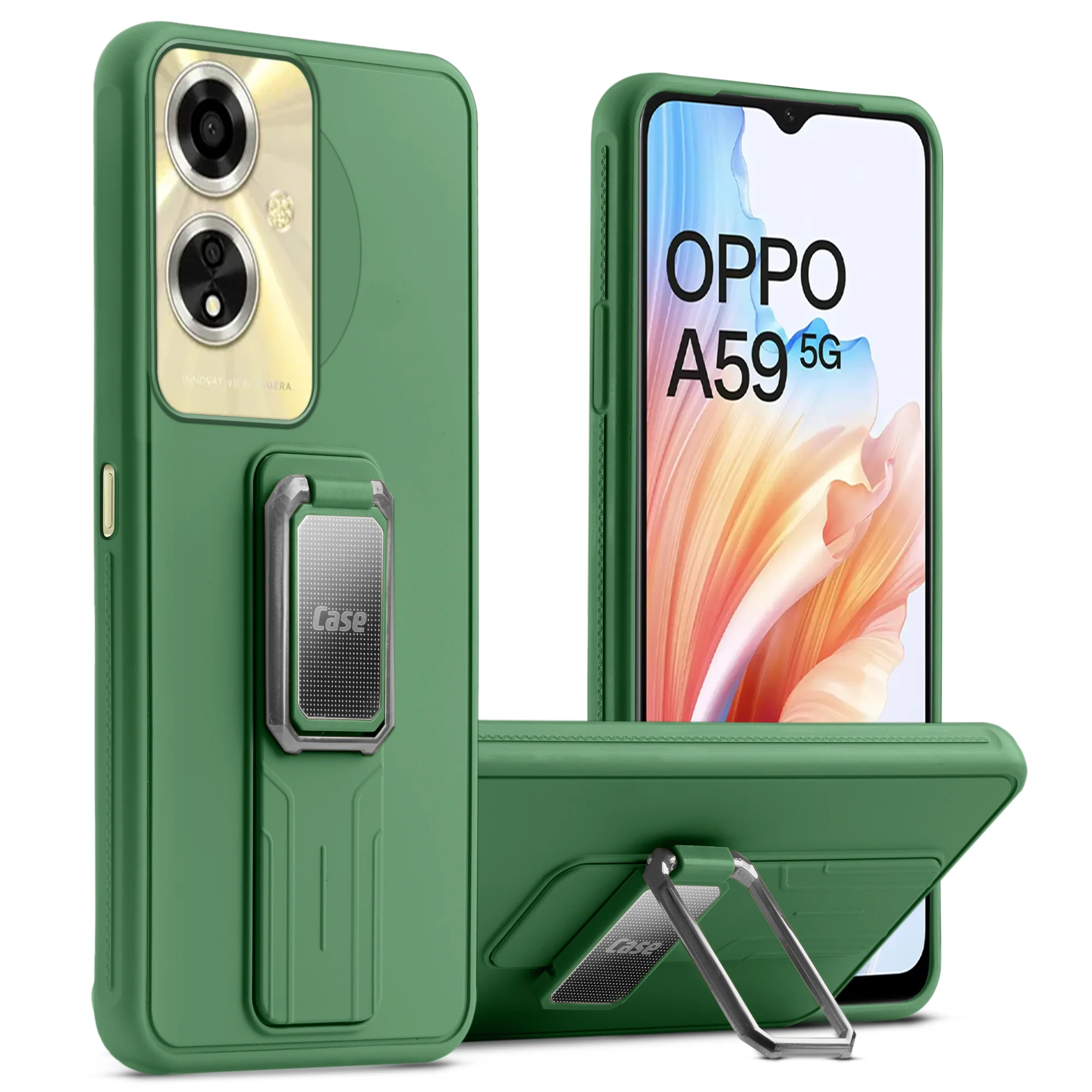 Silicone Case with Kickstand For Oppo A59 5G - Image 19