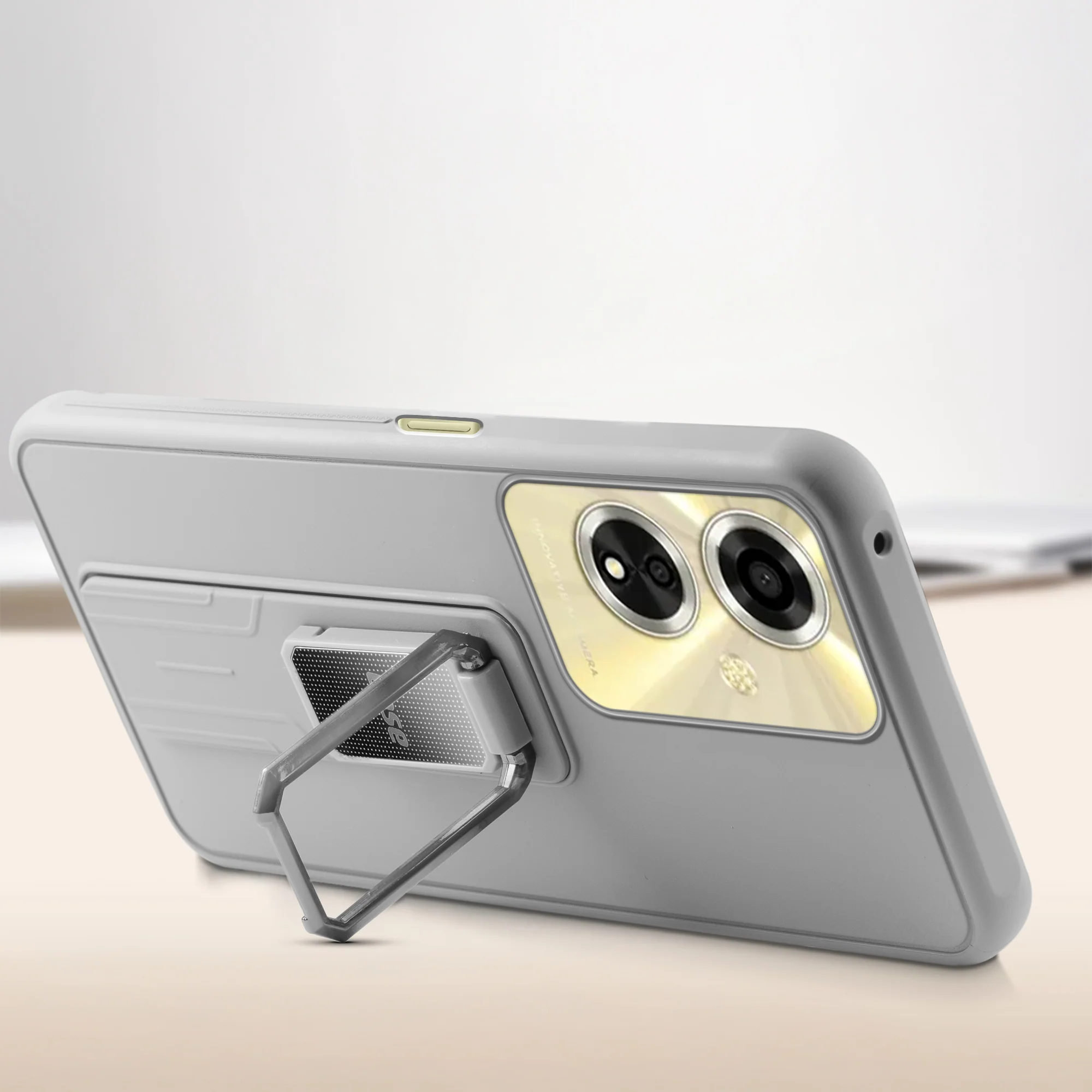 Silicone Case with Kickstand For Oppo A59 5G - Image 29