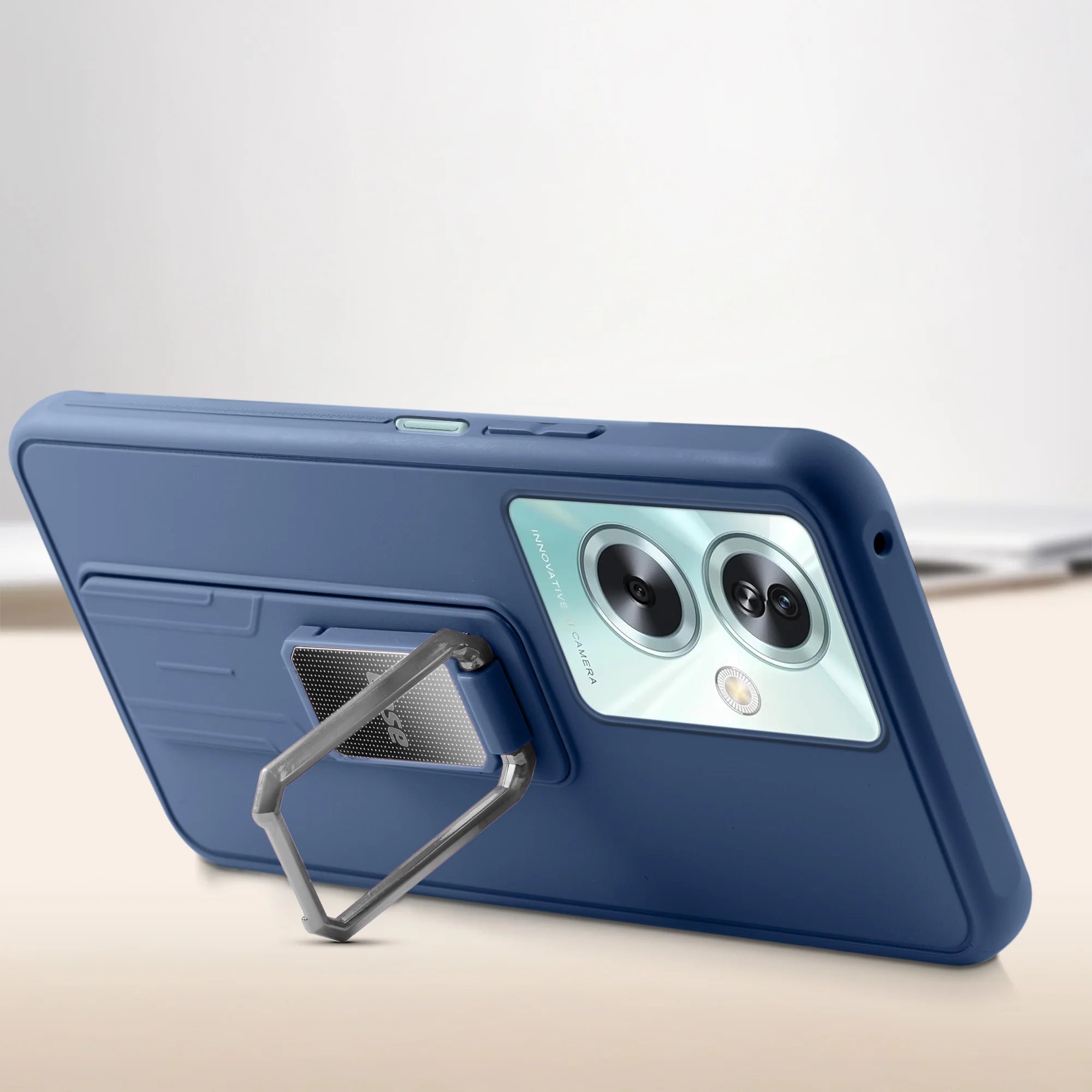 Silicone Case with Kickstand For Oppo A79 5G - Image 11