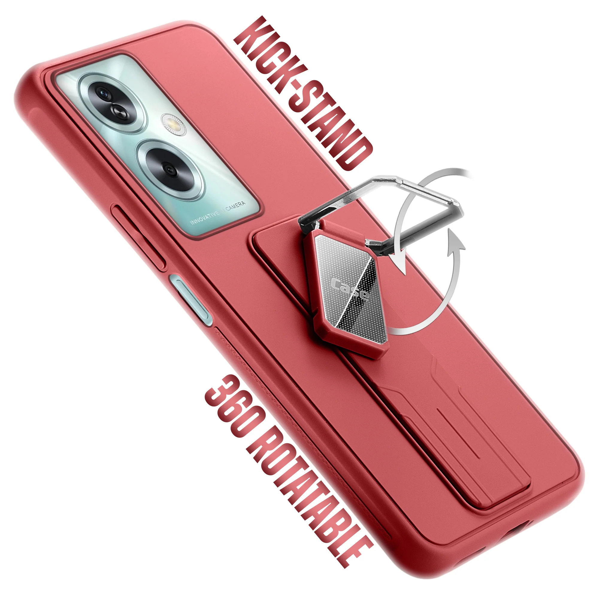 Silicone Case with Kickstand For Oppo A79 5G - Image 34