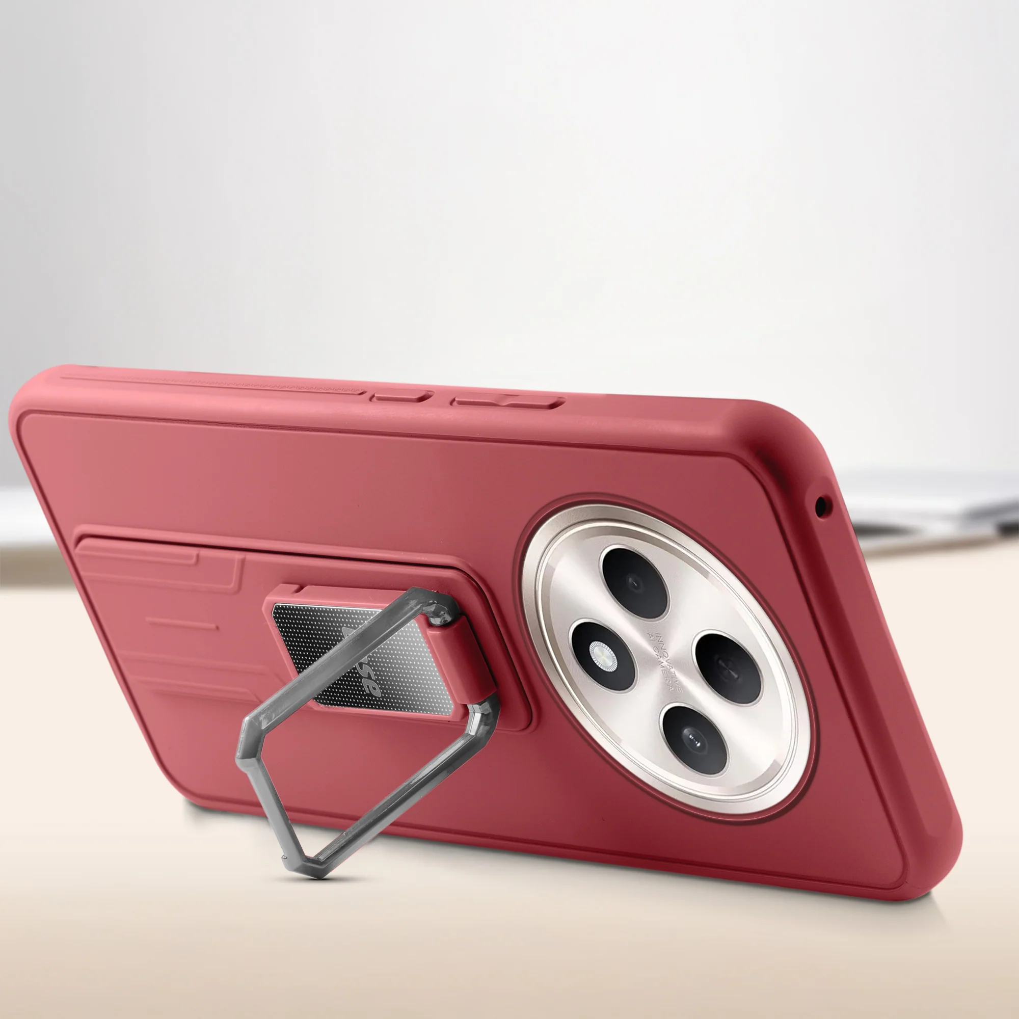 Silicone Case with Kickstand For Oppo F27 5G - Image 35