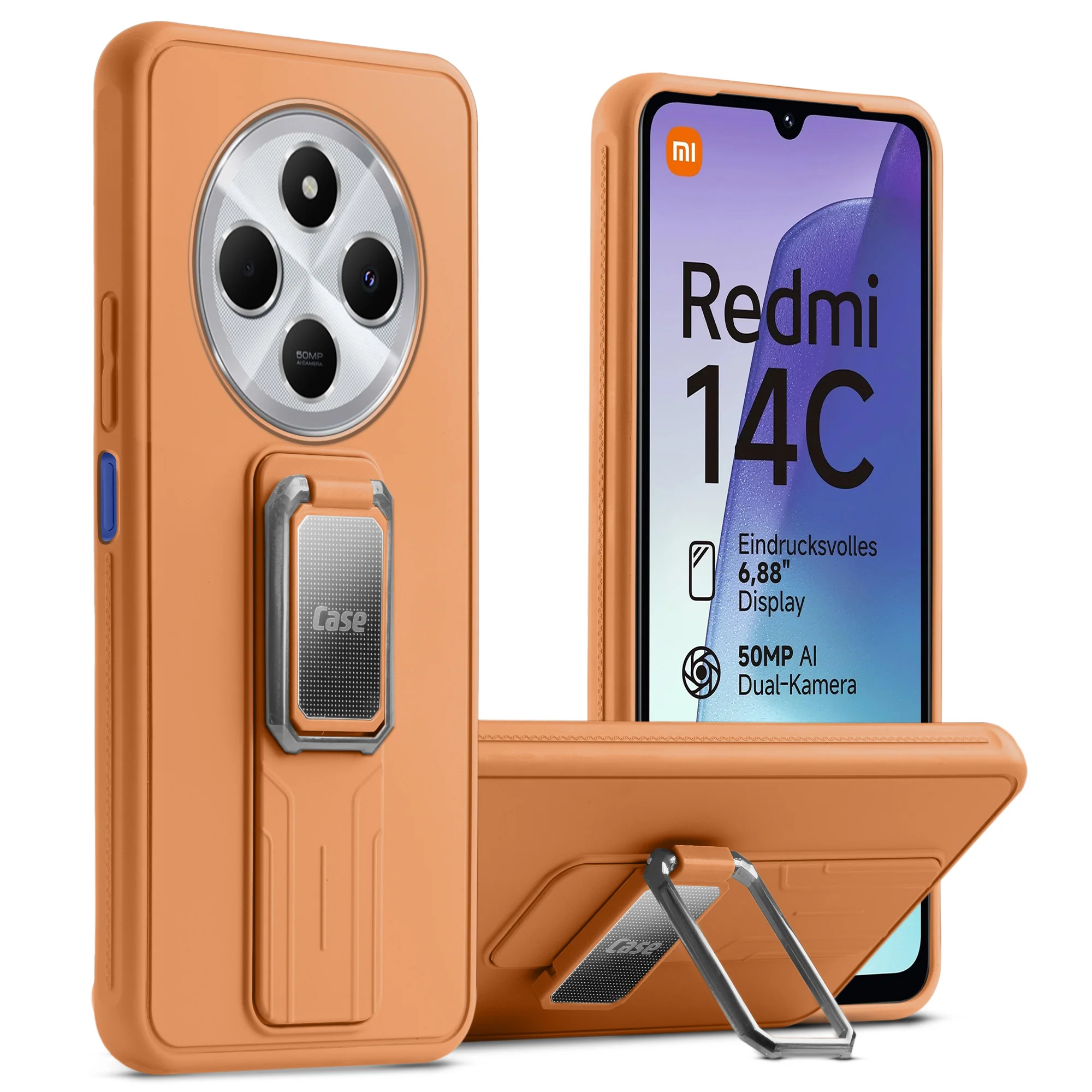 Silicone Case with Kickstand For Redmi 14C 5G - Image 13