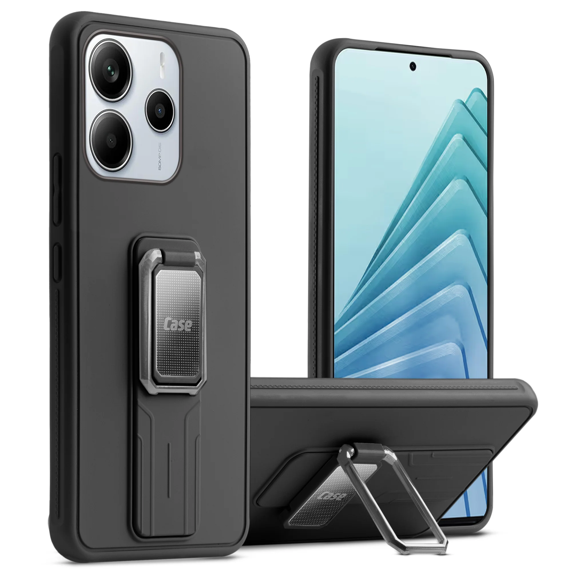 Silicone Case with Kickstand For Redmi Note 14 5G - Image 4