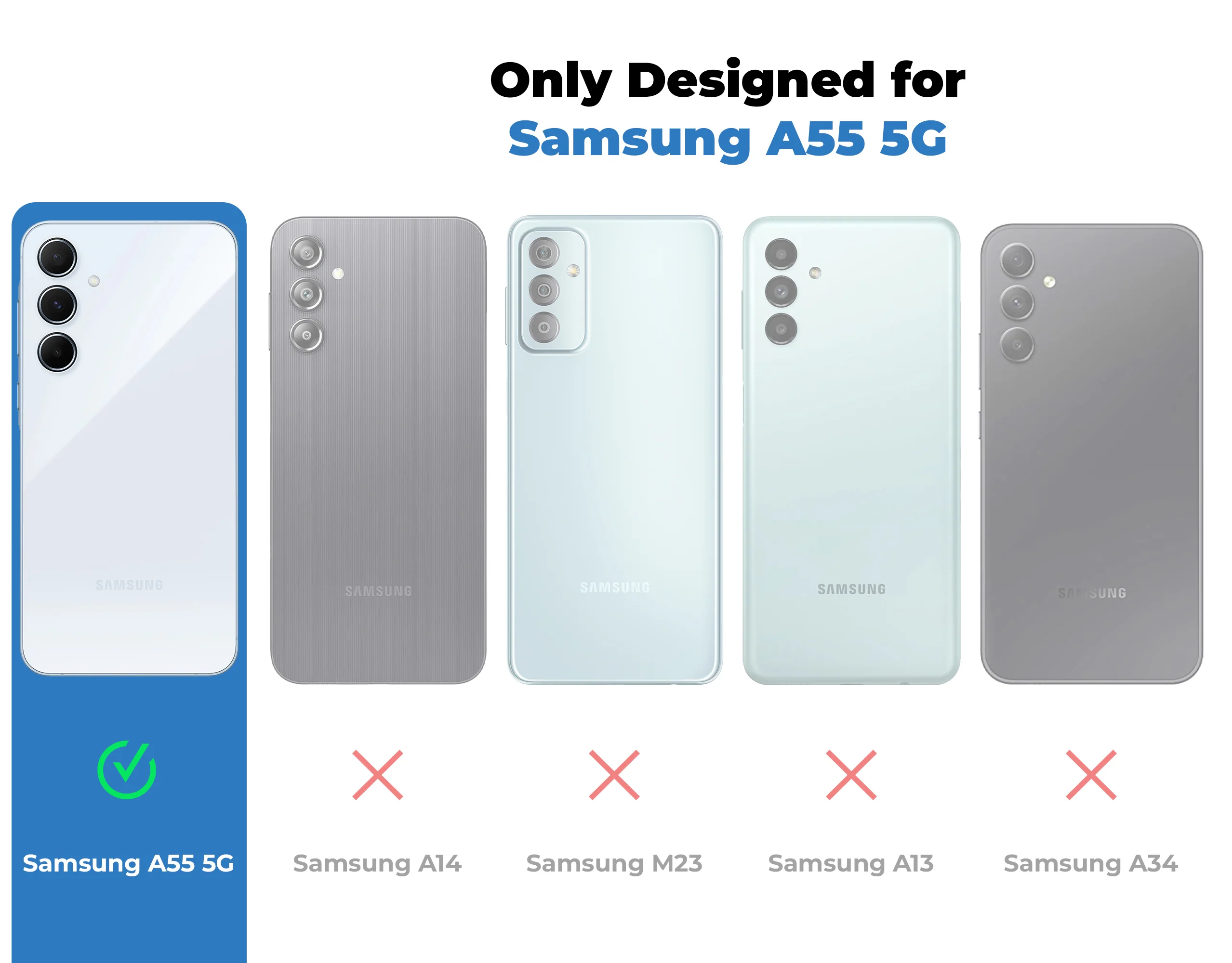 Silicone Case with Kickstand For Samsung A55 5G - Image 26