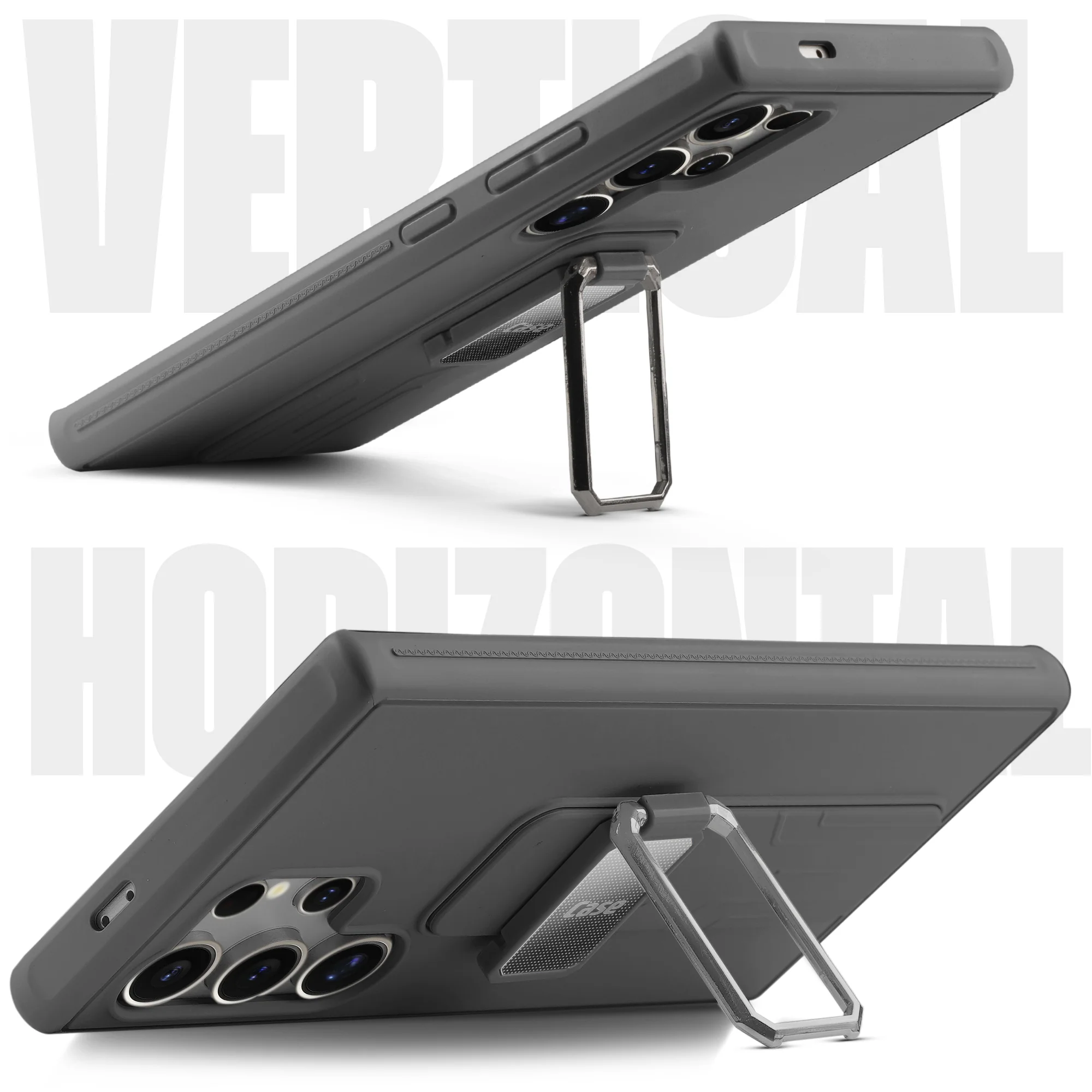 Silicone Case with Kickstand For Samsung S24 Ultra 5G - Image 3