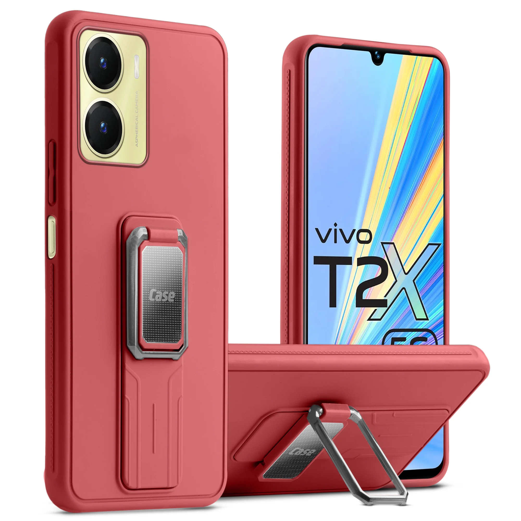 Silicone Case with Kickstand For Vivo T2x 5G - Image 31