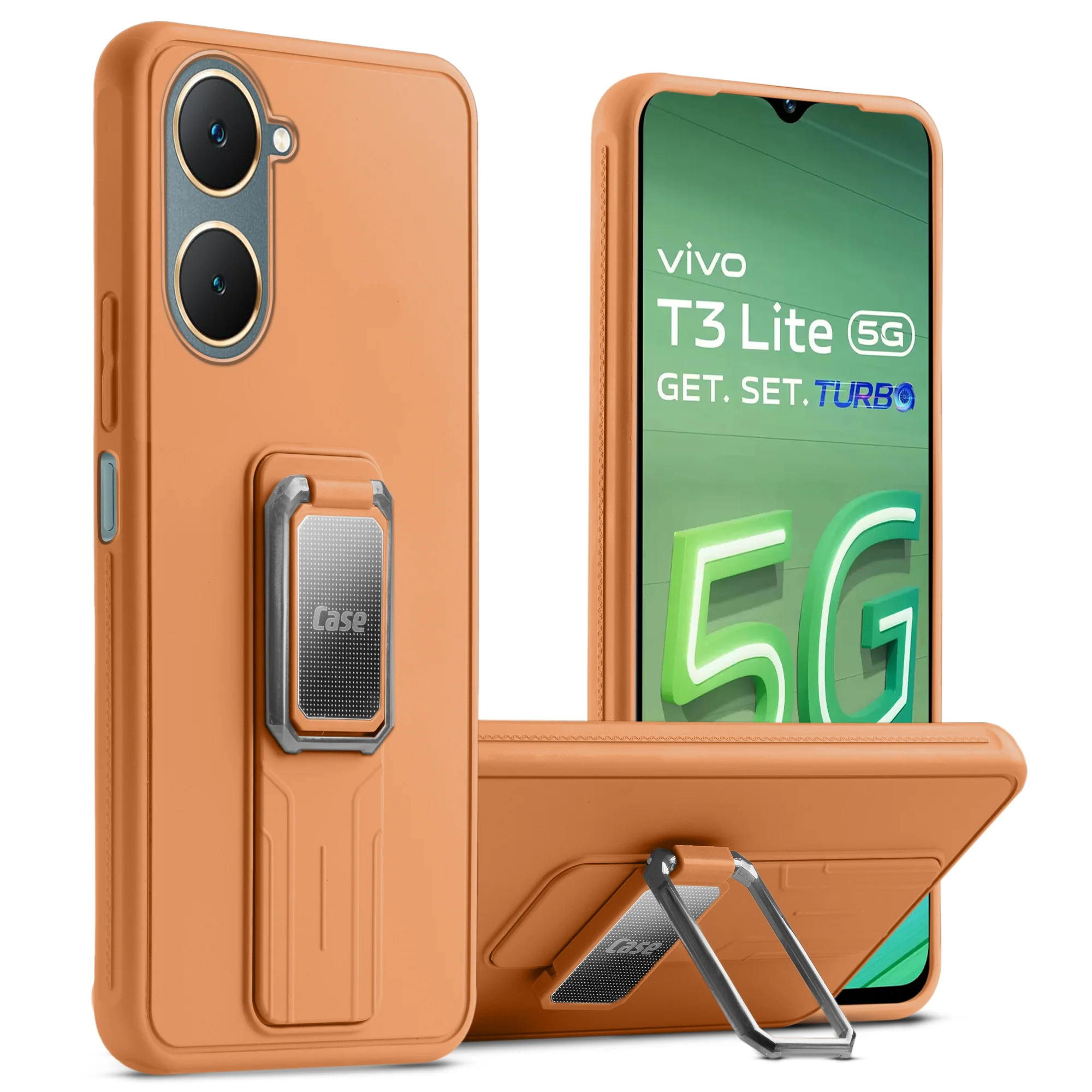 Silicone Case with Kickstand For Vivo T3 lite 5G - Image 13