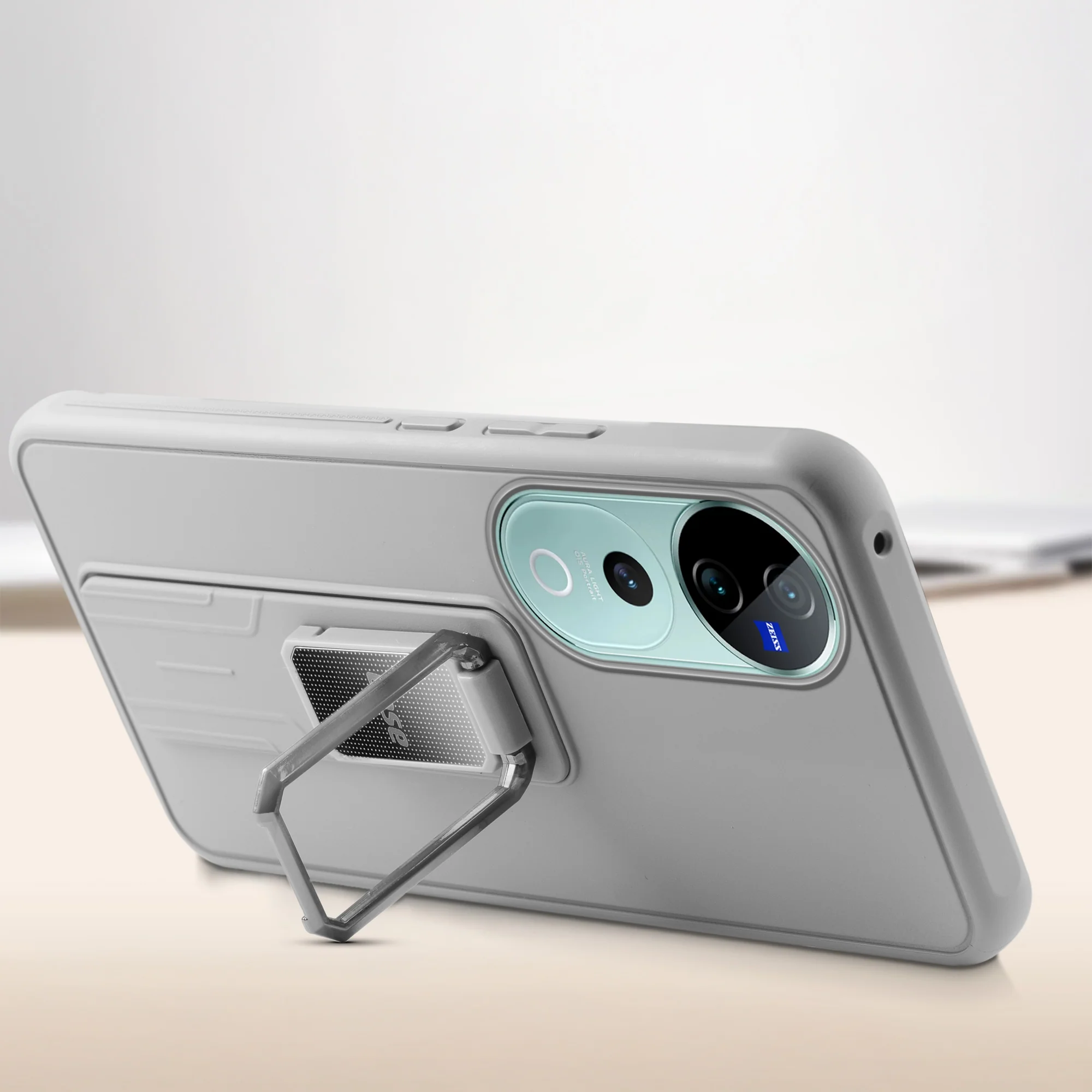 Silicone Case with Kickstand For Vivo T3 Ultra 5G - Image 29