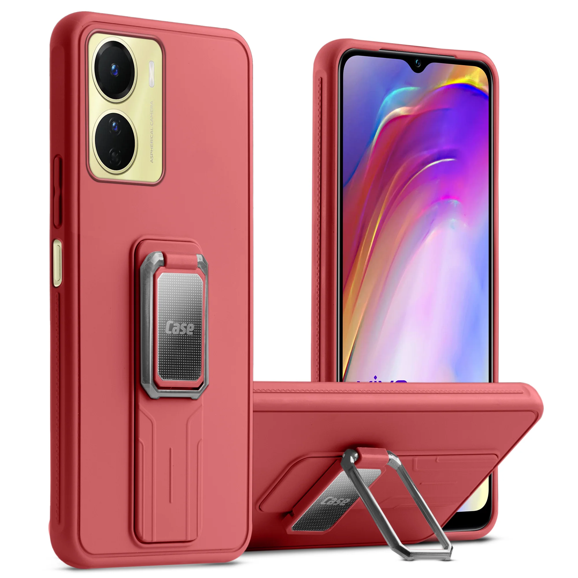 Silicone Case with Kickstand For Vivo Y16 - Image 31