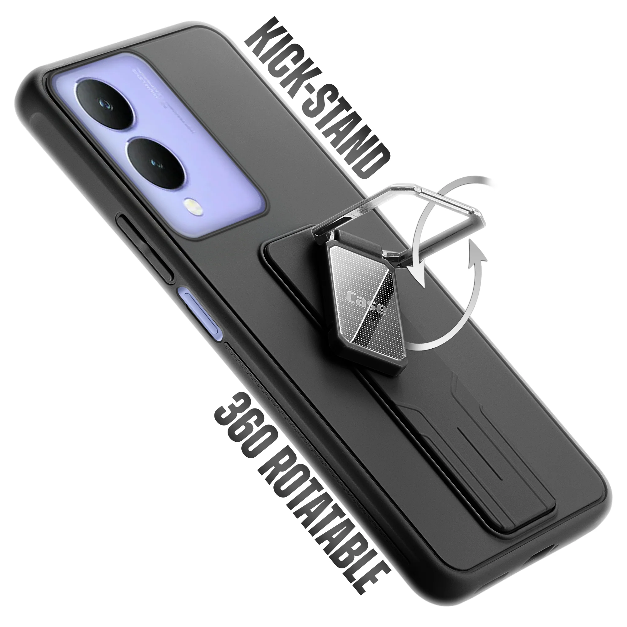 Silicone Case with Kickstand For Vivo Y17s - Image 4