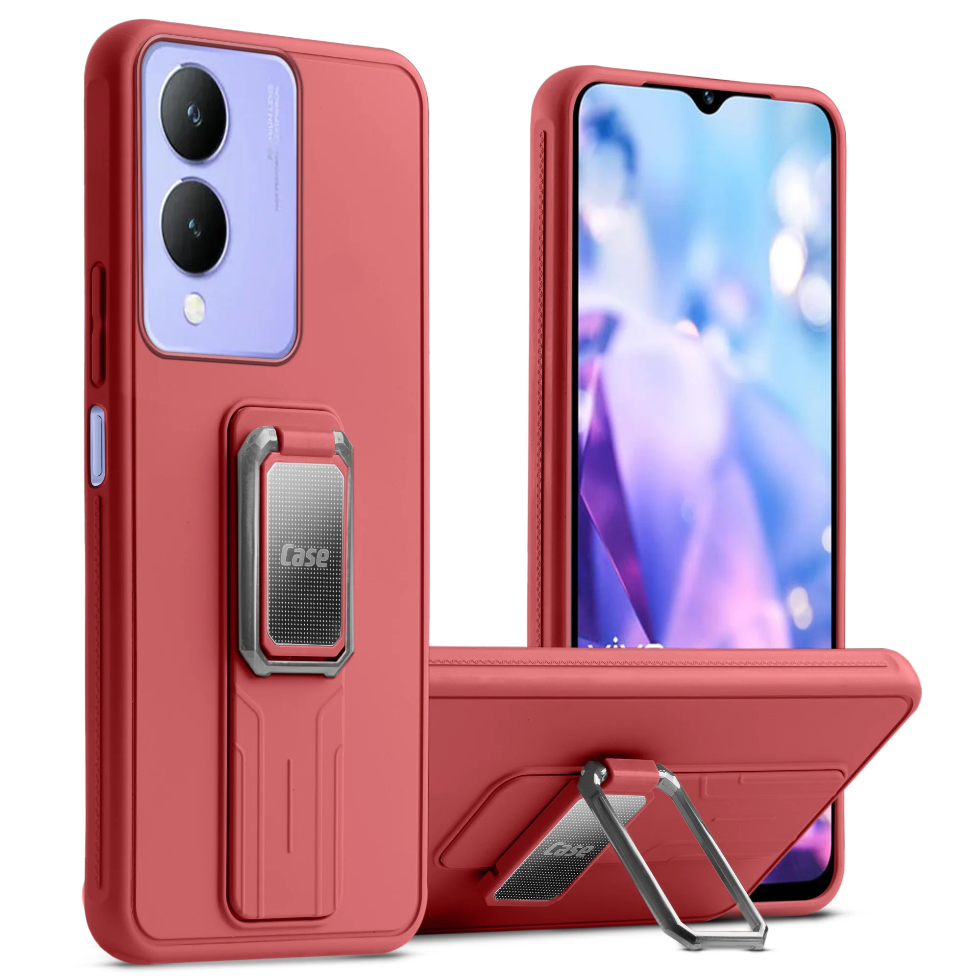 Silicone Case with Kickstand For Vivo Y28 5G - Image 31