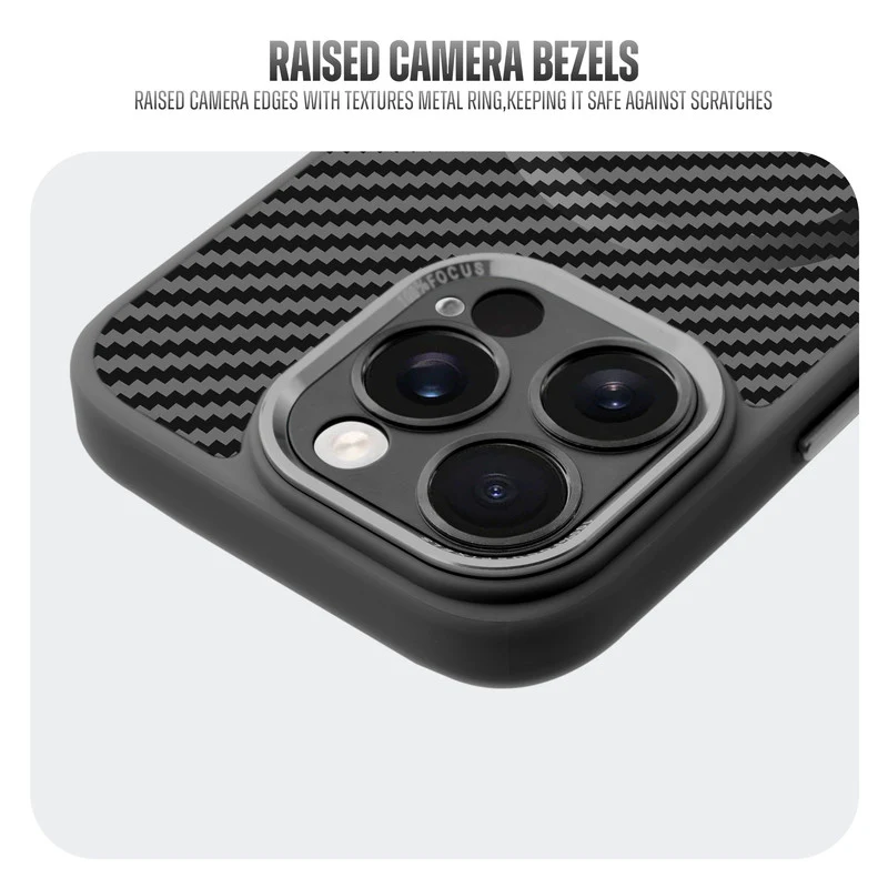 Premium Tech Weave Design With Wireless Charging Support Compatible Back Case For Apple iPhone 16 Pro Max - Image 5