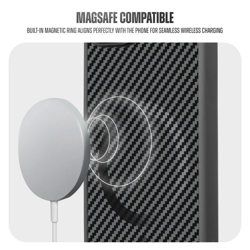 Premium Tech Weave Design With Wireless Charging Support Compatible Back Case For Samsung S24 5G - Image 4