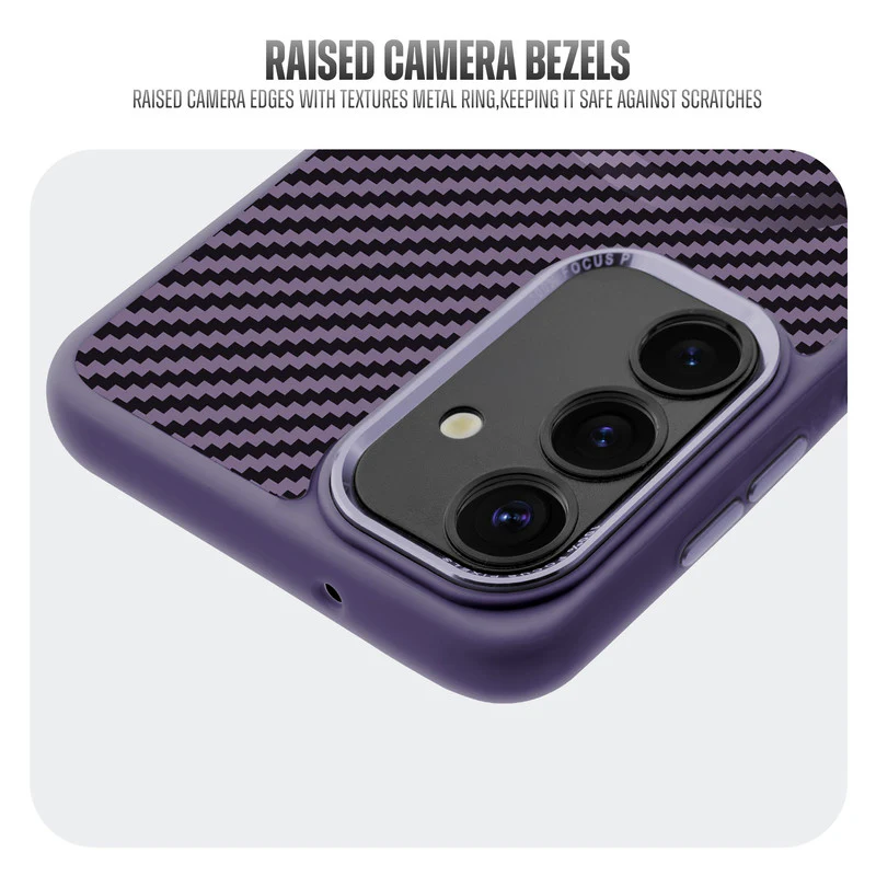 Premium Tech Weave Design With Wireless Charging Support Compatible Back Case For Samsung S25 5G - Image 11