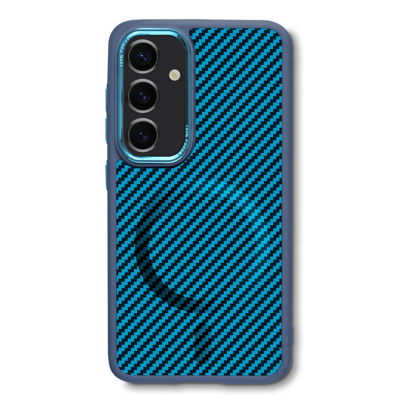 Premium Tech Weave Design With Wireless Charging Support Compatible Back Case For Samsung S25 5G - Image 24