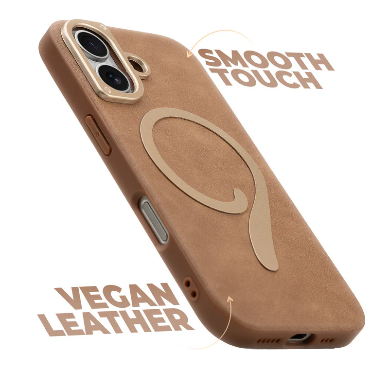 Prime Leather Wireless Charging Compatible Case for Apple iPhone 16 - Image 16