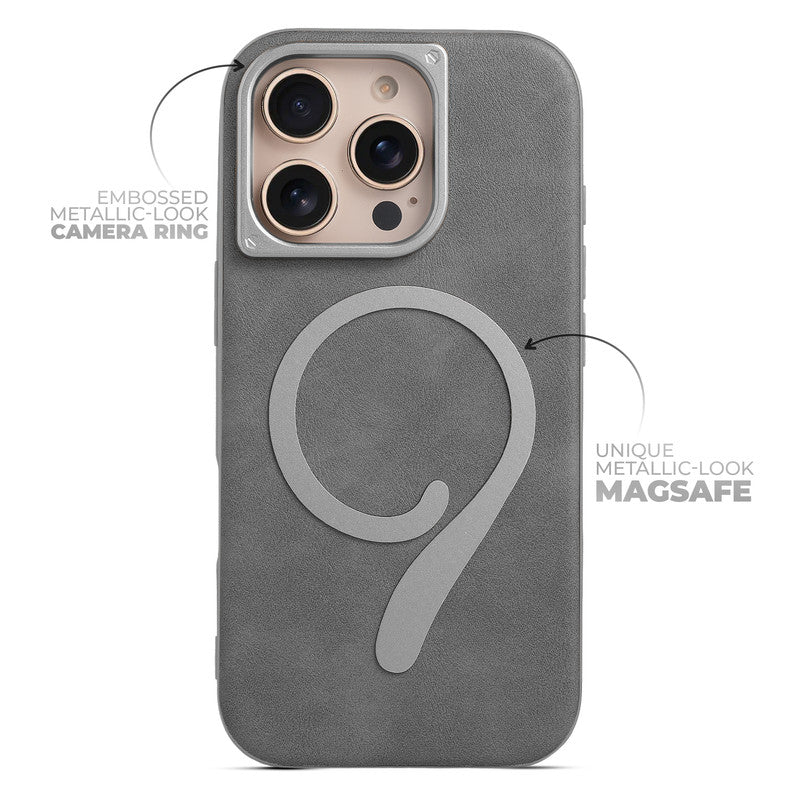 Prime Leather Wireless Charging Compatible Case for Apple iPhone 16 Pro - Image 24