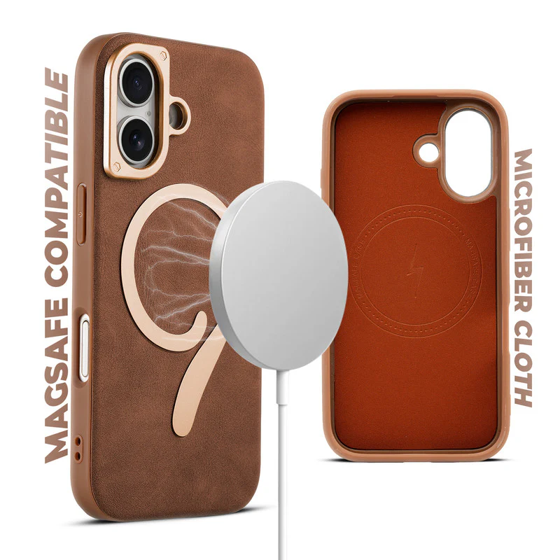 Prime Leather Wireless Charging Compatible Case for Apple iPhone 17 - Image 3