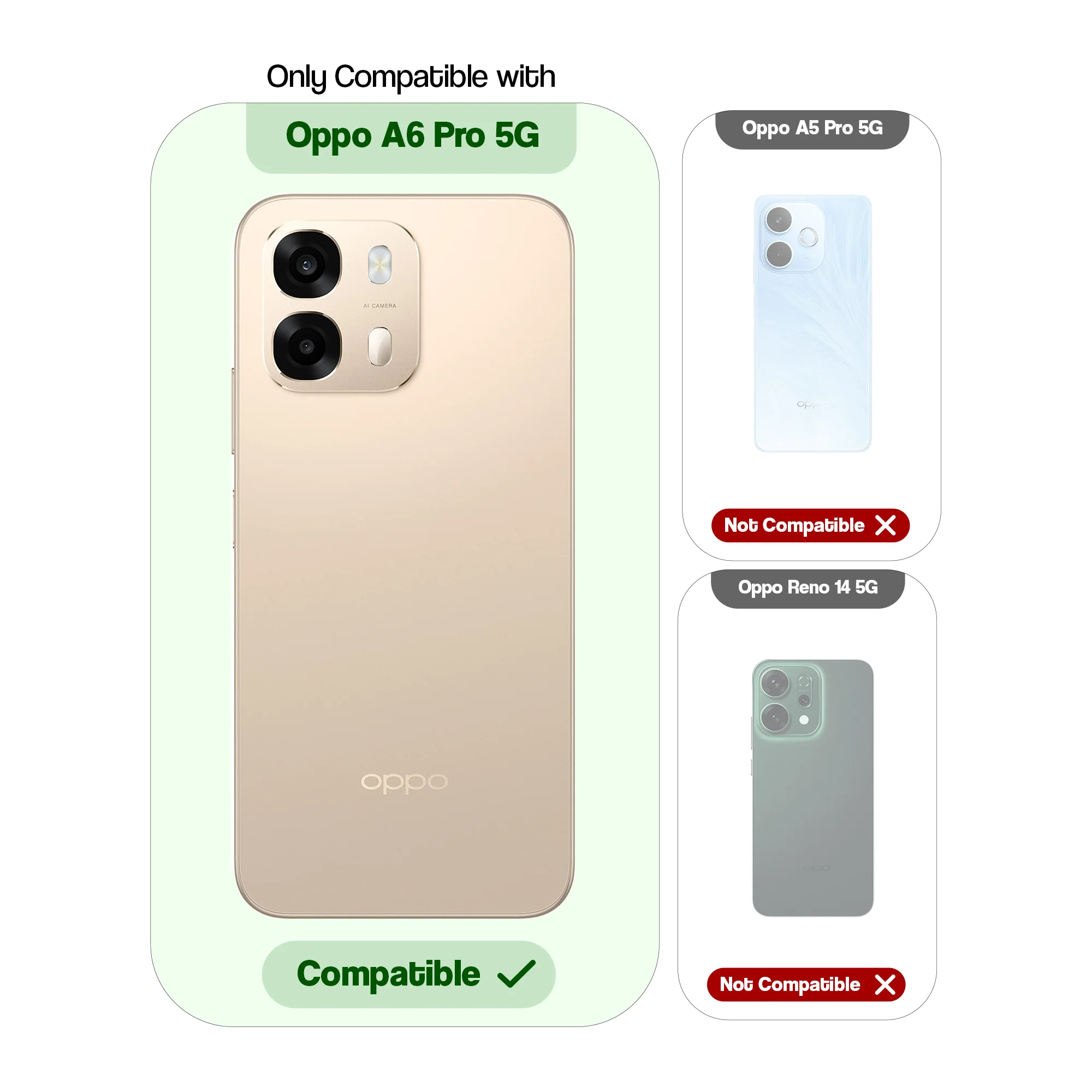 Dual Tone Silicone Grip Back Cover with Camera Protection for Oppo A6 Pro 5G - Image 20