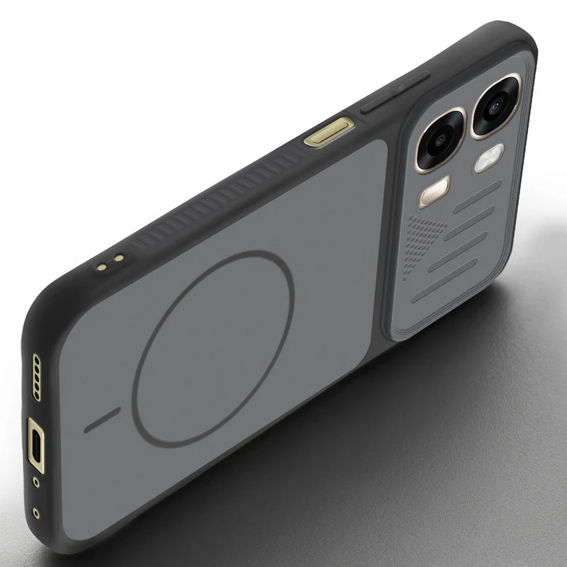Dual Tone Silicone Grip Back Cover with Camera Protection for Oppo A6 Pro 5G - Image 23