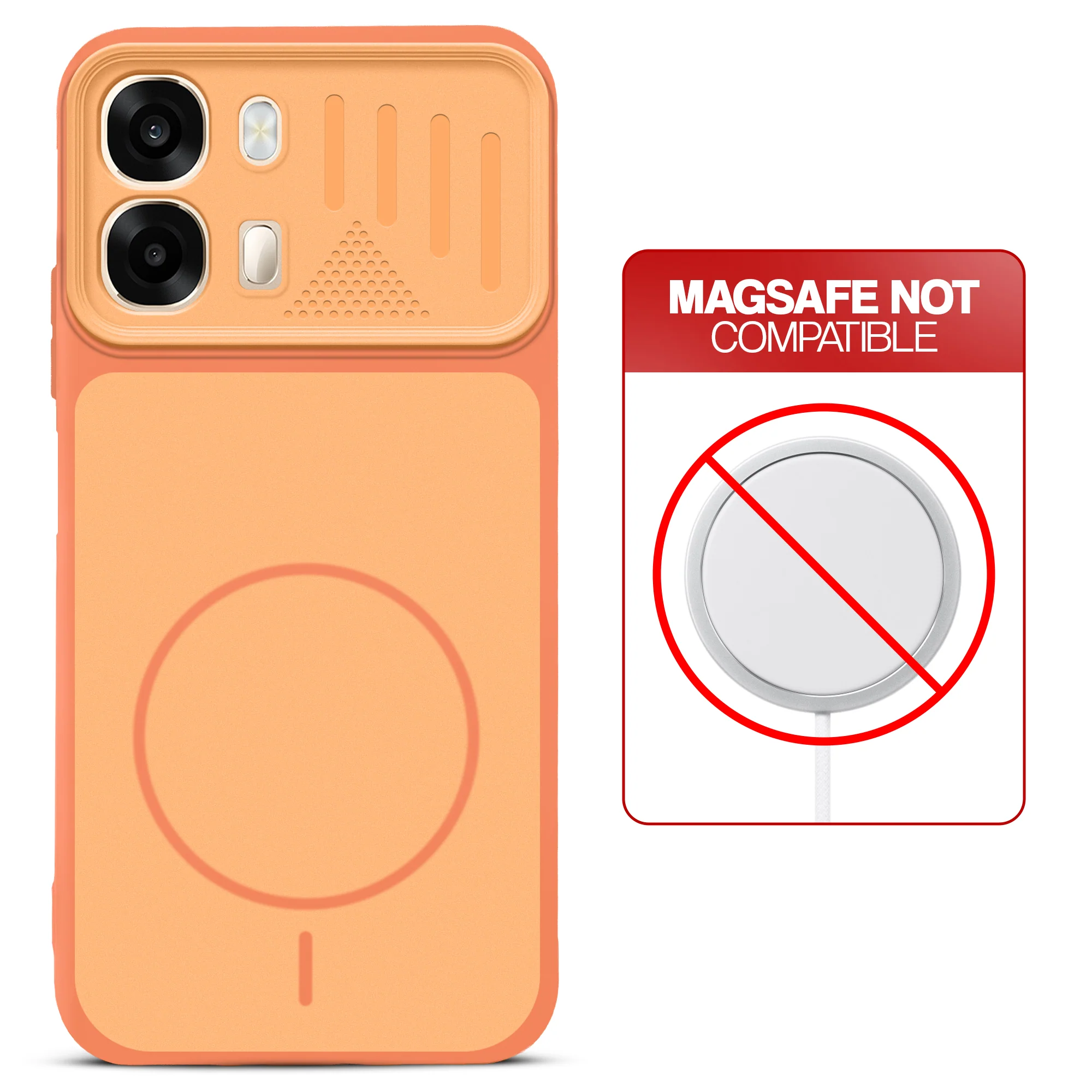 Dual Tone Silicone Grip Back Cover with Camera Protection for Oppo A6 Pro 5G - Image 4