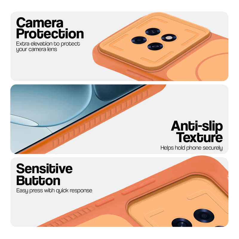 Protective Hard Silicone Back Cover with Slim Grip Design & Camera Protection for Oppo F31 Pro Plus 5G - Image 3