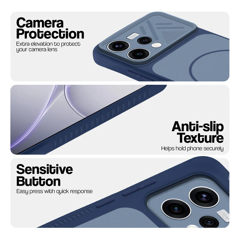 Dual Tone Silicone Grip Back Cover with Camera Protection for Oppo Reno 15 5G - Image 27