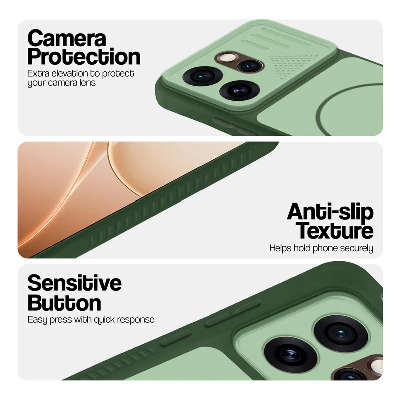 Dual Tone Silicone Grip Back Cover with Camera Protection for Oppo Reno 15 Pro 5G - Image 9