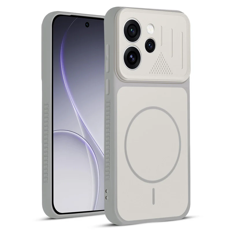 Dual Tone Silicone Grip Back Cover with Camera Protection for Oppo Reno 15 Pro Mini 5G - Image 18