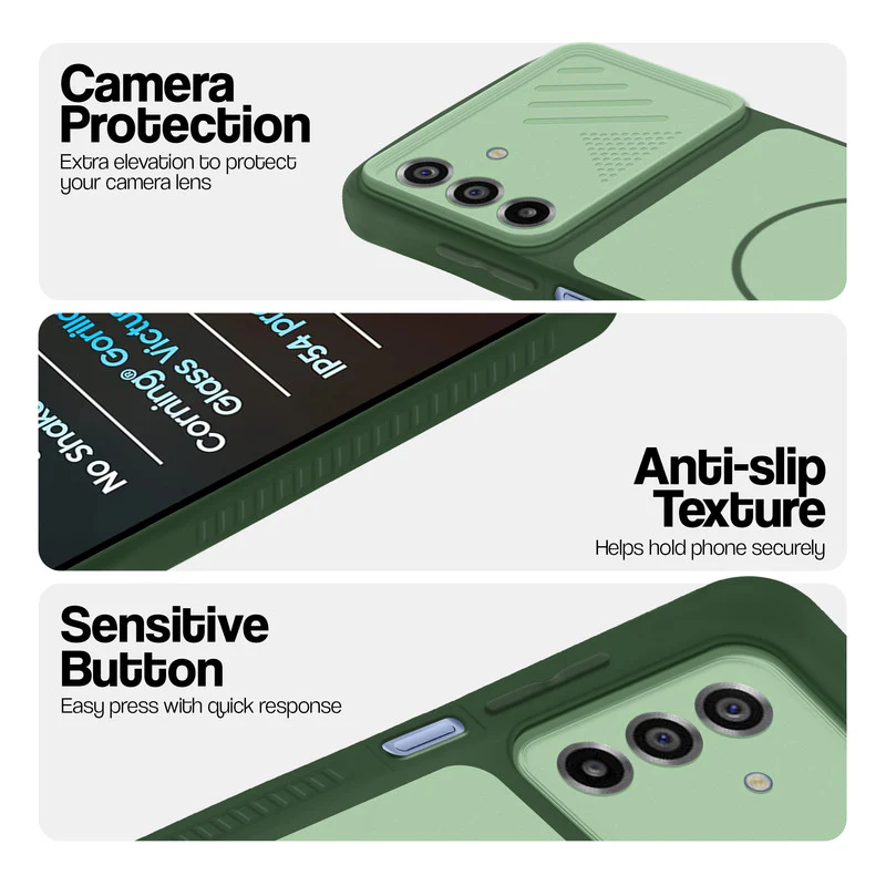 Protective Hard Silicone Back Cover with Slim Grip Design & Camera Protection for Samsung M17 5G - Image 21