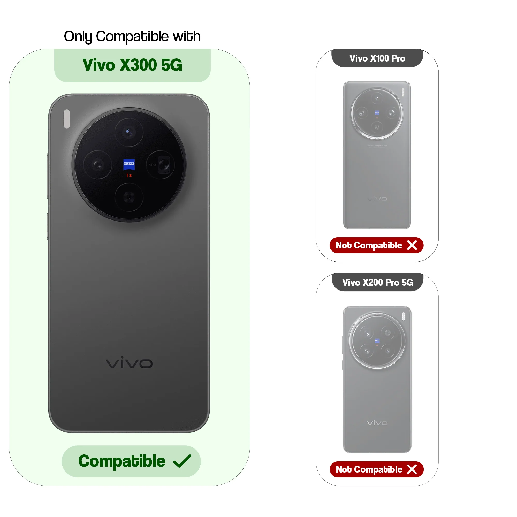 Protective Hard Silicone Back Cover with Slim Grip Design & Camera Protection for Vivo X300 5G - Image 8