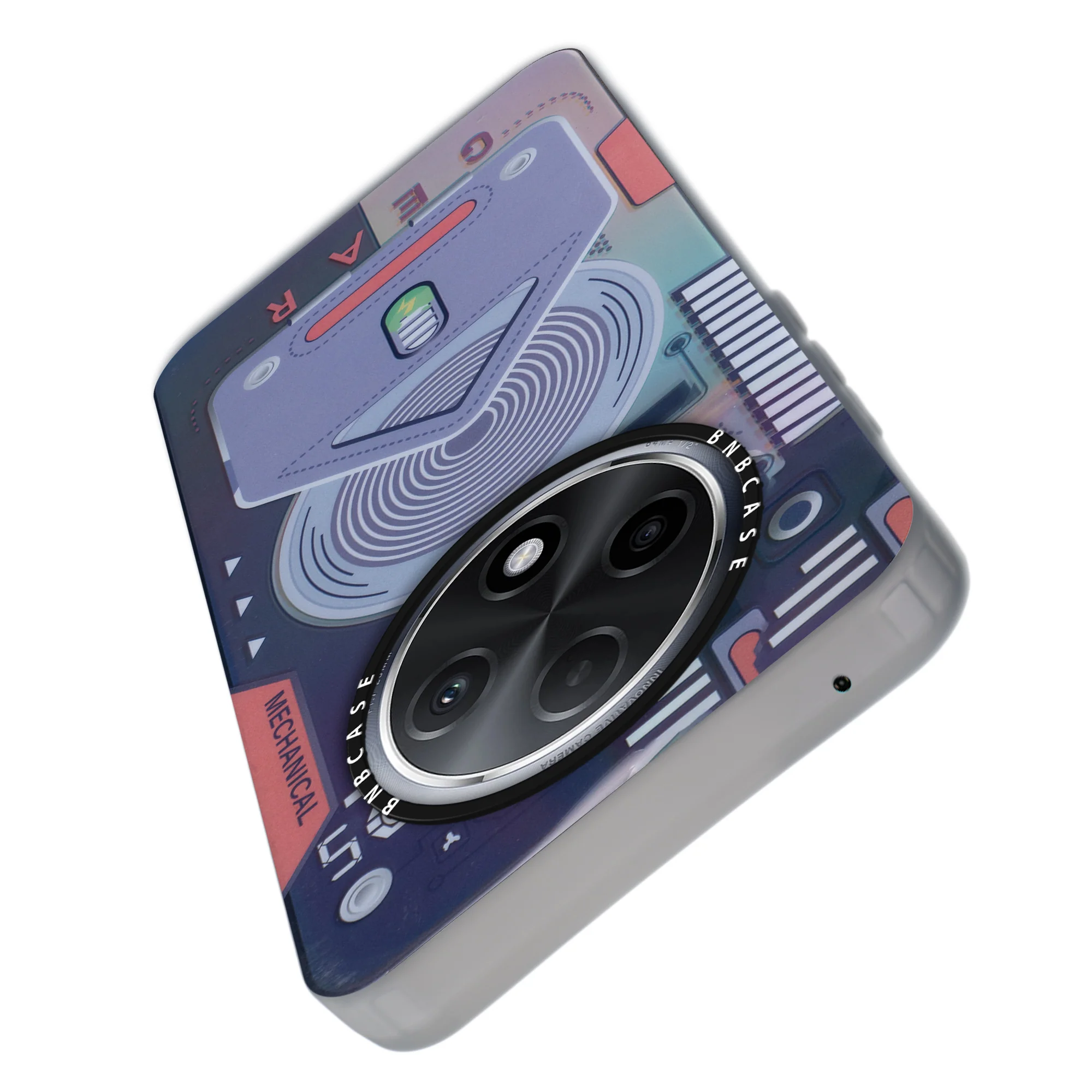 Colorful Reflective Circuit Prints Hard Back Protector Case For Oppo F27 Pro Plus 5G - Image 13