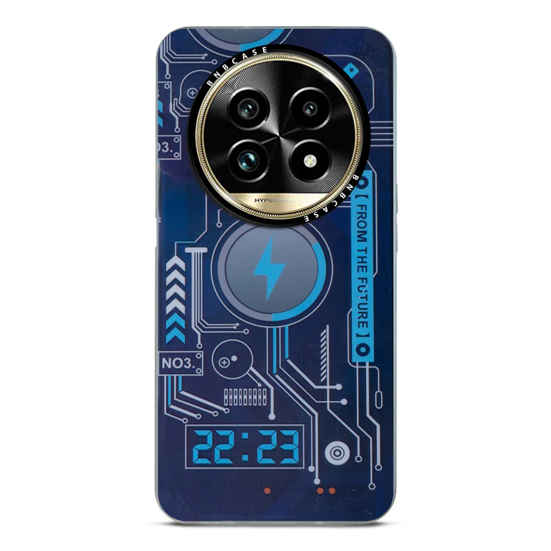 Colorful Reflective Circuit Prints Hard Back Protector Case For Realme 13 Pro Plus 5G - Image 10