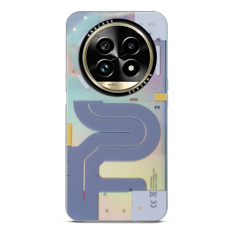 Colorful Reflective Circuit Prints Hard Back Protector Case For Realme 13 Pro Plus 5G - Image 26