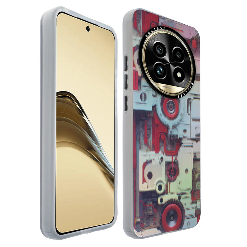Colorful Reflective Circuit Prints Hard Back Protector Case For Realme 13 Pro Plus 5G - Image 38