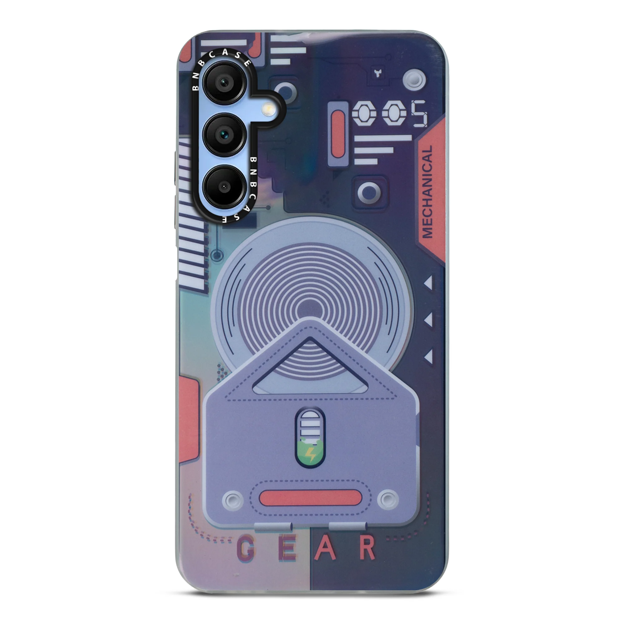 Colorful Reflective Circuit Prints Hard Back Protector Case For Samsung A15 5G - Image 20