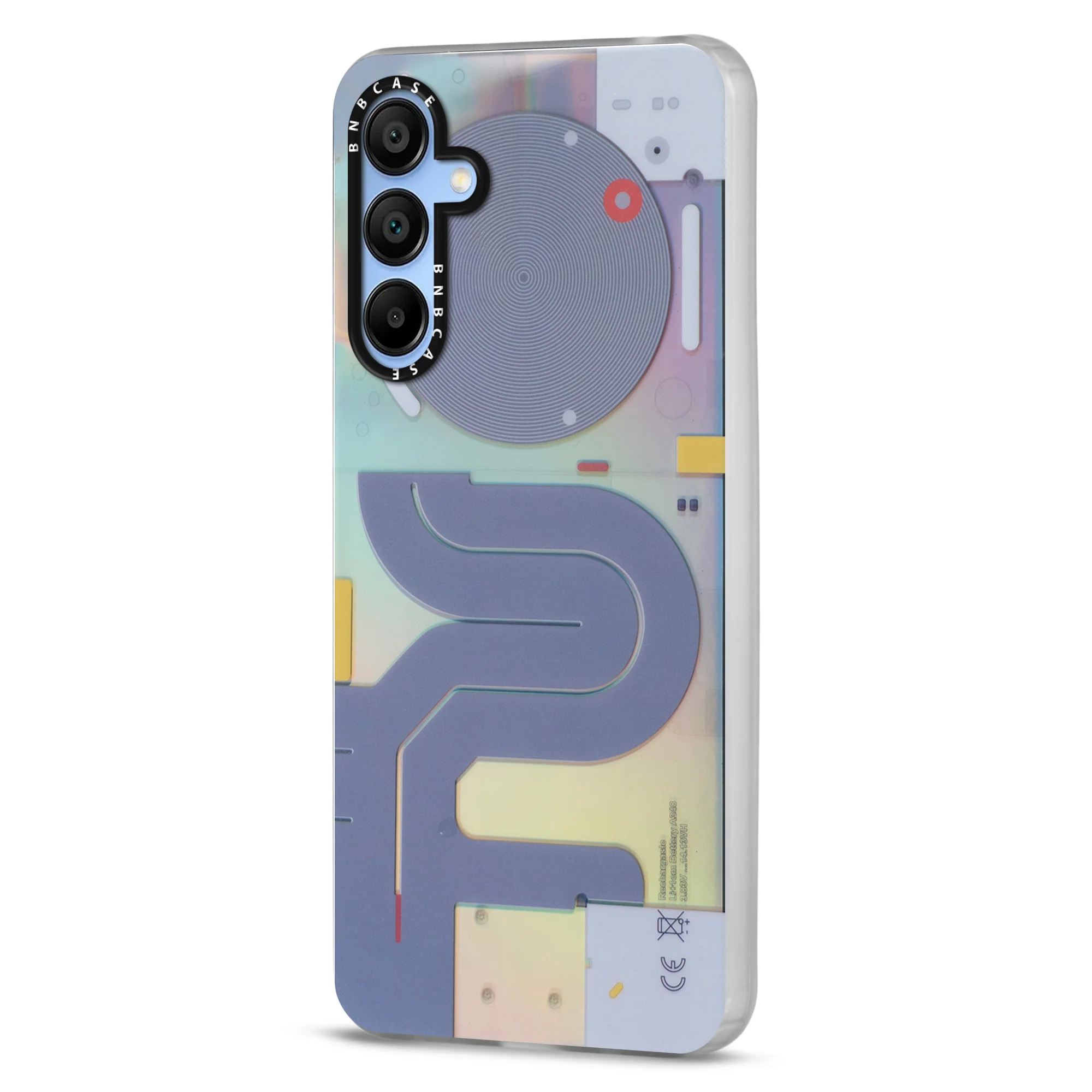 Colorful Reflective Circuit Prints Hard Back Protector Case For Samsung A15 5G - Image 48