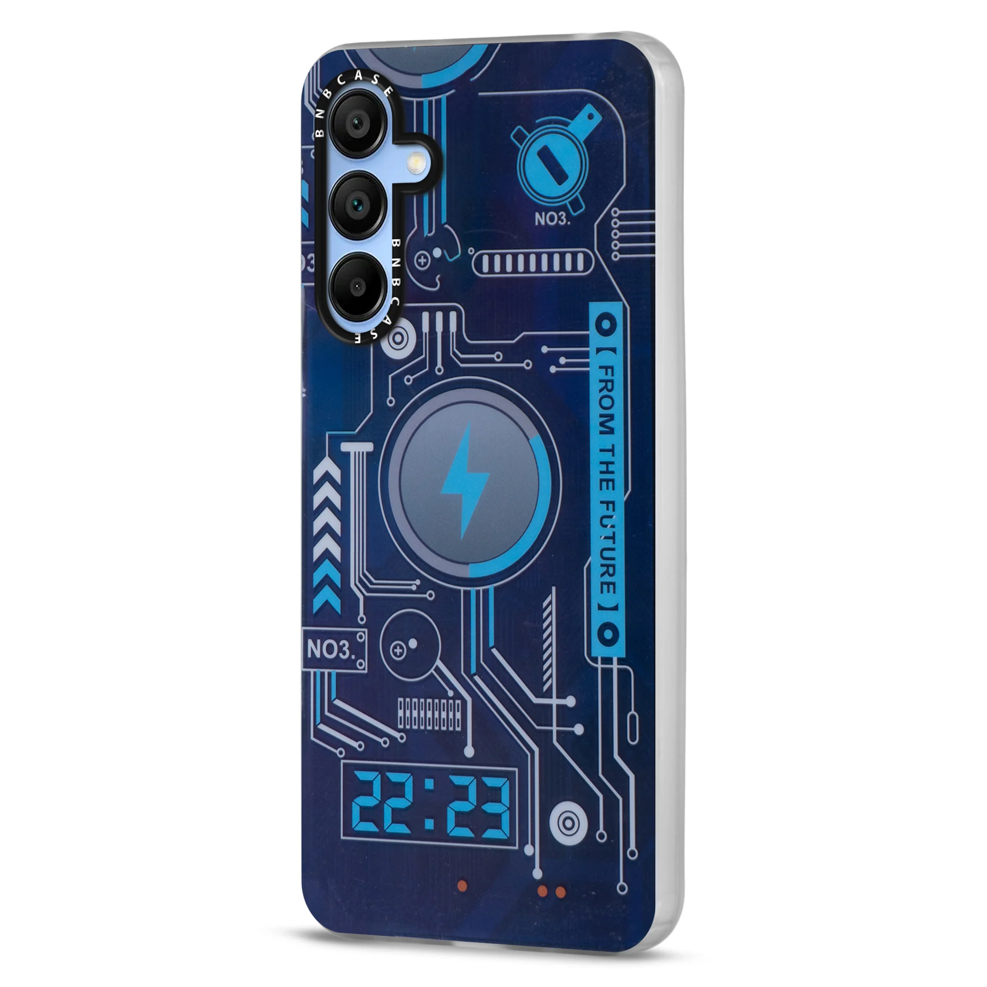Colorful Reflective Circuit Prints Hard Back Protector Case For Samsung A15 5G - Image 8