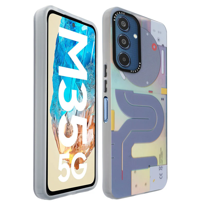 Colorful Reflective Circuit Prints Hard Back Protector Case For Samsung M35 5G - Image 15