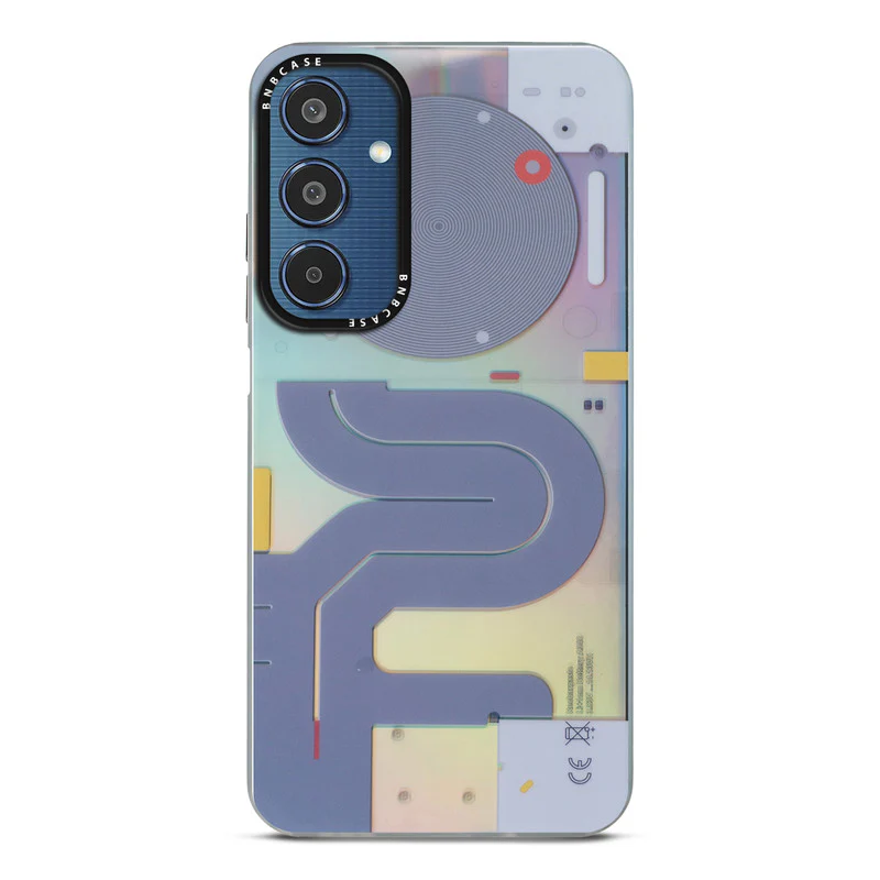 Colorful Reflective Circuit Prints Hard Back Protector Case For Samsung M35 5G - Image 17