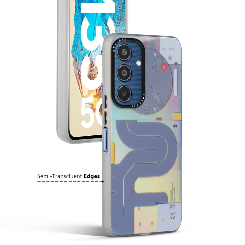 Colorful Reflective Circuit Prints Hard Back Protector Case For Samsung M35 5G - Image 19