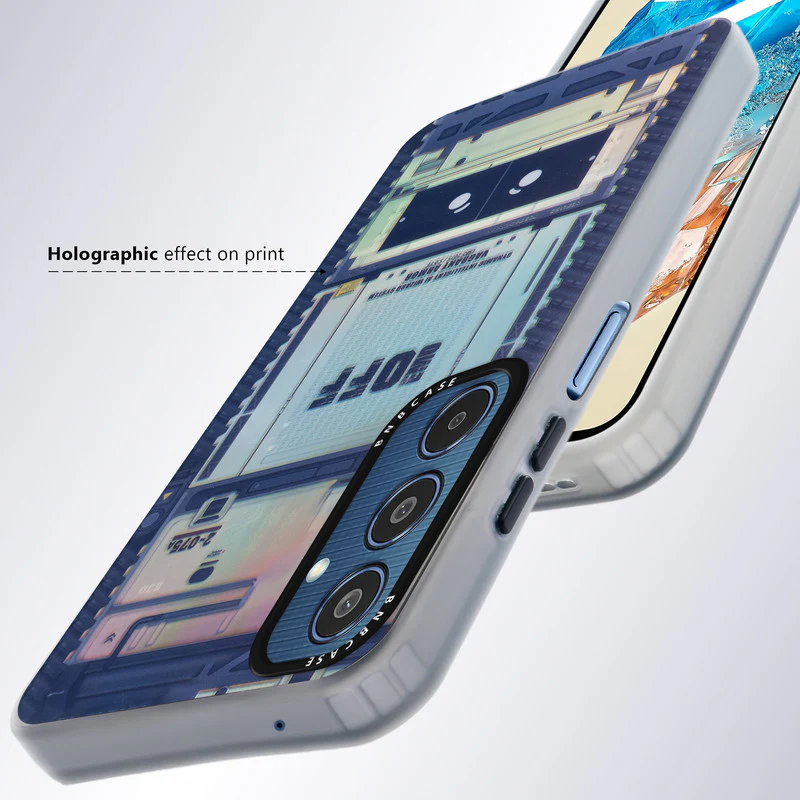 Colorful Reflective Circuit Prints Hard Back Protector Case For Samsung M35 5G - Image 27